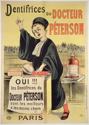 Plakat für Dr. Petersons Zahnpasten